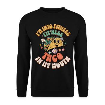 Taco - Unisex Sweatshirt - black - Front - Alina (178cm) & Michal (187cm)