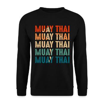 Muay Thaï - Sweat-shirt Unisexe - noir - Devant - Alina (178cm) & Michal (187cm)