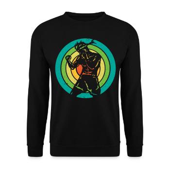 Muay Thaï - Sweat-shirt Unisexe - noir - Devant - Alina (178cm) & Michal (187cm)