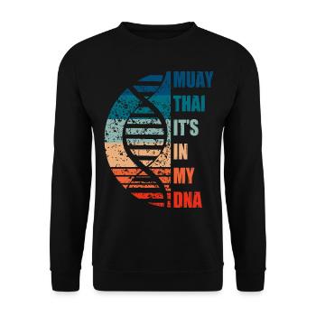 Muay Thai c’est dans mon ADN - Sweat-shirt Unisexe - noir - Devant - Alina (178cm) & Michal (187cm)