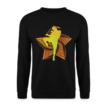Muay Thaï - Sweat-shirt Unisexe - noir - Devant - Alina (178cm) & Michal (187cm)