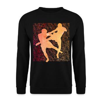 Muay Thaï - Sweat-shirt Unisexe - noir - Devant - Alina (178cm) & Michal (187cm)