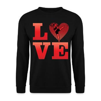 L’amour du Muay Thai - Sweat-shirt Unisexe - noir - Devant - Alina (178cm) & Michal (187cm)