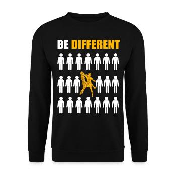 être différent Muay Thai - Sweat-shirt Unisexe - noir - Devant - Alina (178cm) & Michal (187cm)