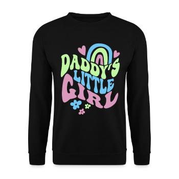 La petite fille de papa qui dit pour les filles - Sweat-shirt Unisexe - noir - Devant - Alina (178cm) & Michal (187cm)