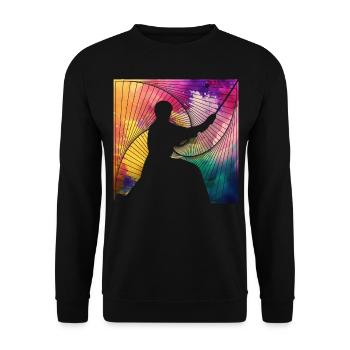 Aikido - Unisex Pullover - Schwarz - Vorne - Alina (178cm) & Michal (187cm)