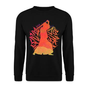Aikido - Unisex Pullover - Schwarz - Vorne - Alina (178cm) & Michal (187cm)