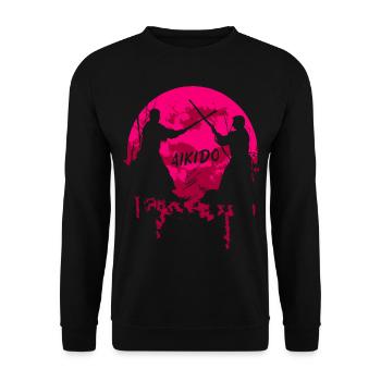 Aikido - Unisex Pullover - Schwarz - Vorne - Alina (178cm) & Michal (187cm)