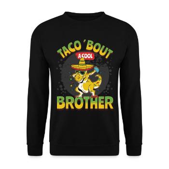 taco - Unisex Sweatshirt - black - Front - Alina (178cm) & Michal (187cm)