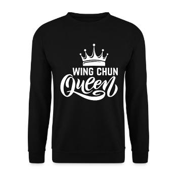 Wing Chun Queen - Unisex Sweatshirt - black - Front - Alina (178cm) & Michal (187cm)