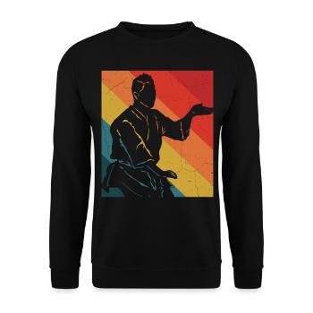 Wing Chun Kung Fu - Sweat-shirt Unisexe - noir - Devant - Alina (178cm) & Michal (187cm)