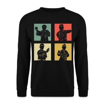 Wing Chun Kung Fu - Sweat-shirt Unisexe - noir - Devant - Alina (178cm) & Michal (187cm)
