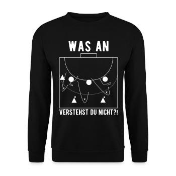 Handball Drôle Joueur de Handball Disant Cadeau - Sweat-shirt Unisexe - noir - Devant - Alina (178cm) & Michal (187cm)