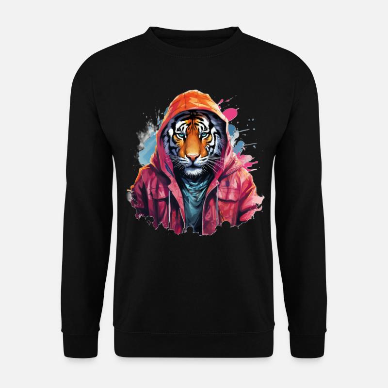 Raubkatze - Unisex Pullover - Schwarz