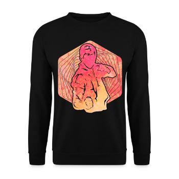 Wing Chun - Sweat-shirt Unisexe - noir - Devant - Alina (178cm) & Michal (187cm)