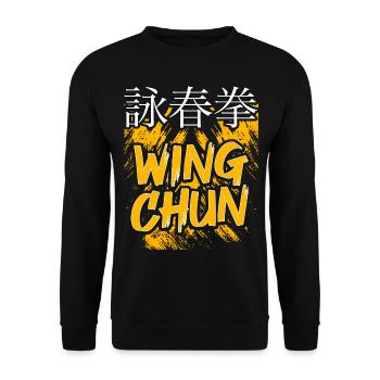 Wing Chun - Sweat-shirt Unisexe - noir - Devant - Alina (178cm) & Michal (187cm)