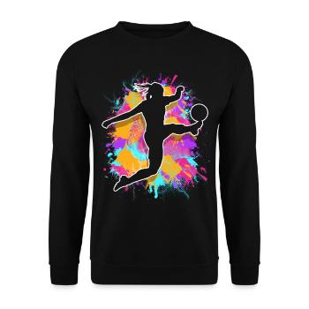 Female Soccer Soccer Women's Soccer - Unisex Sweatshirt - black - Front - Alina (178cm) & Michal (187cm)