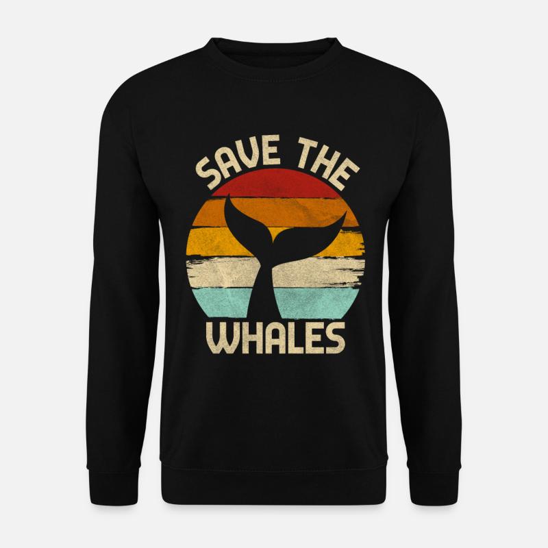 Sauvons les baleines - Sweat-shirt Unisexe - noir