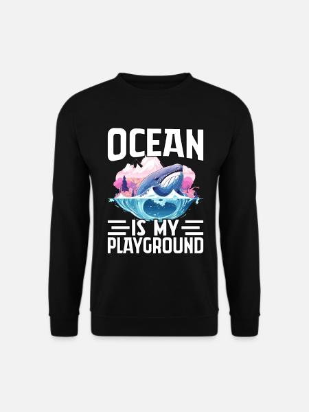 Ocean is my playground - Unisex Sweatshirt - black
