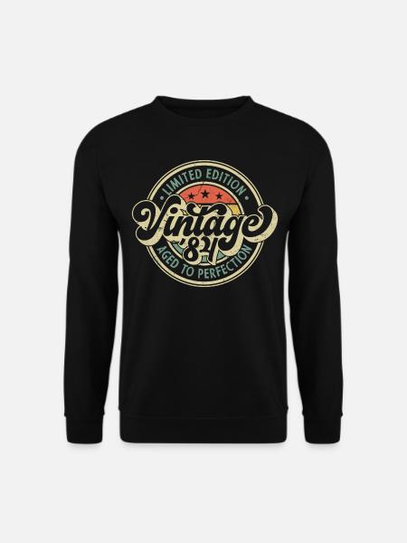 Vintage '84 - Aged To Perfection - Unisex Sweatshirt - black