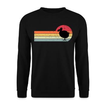 Dodo - Unisex Sweatshirt - black - Front - Alina (178cm) & Michal (187cm)