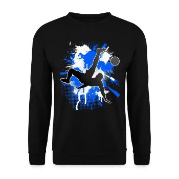 Soccer Soccer Players - Unisex Sweatshirt - black - Front - Alina (178cm) & Michal (187cm)