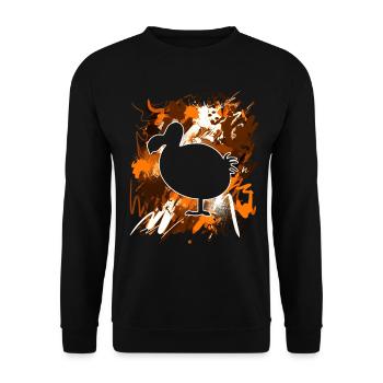 Dodo - Unisex Sweatshirt - black - Front - Alina (178cm) & Michal (187cm)