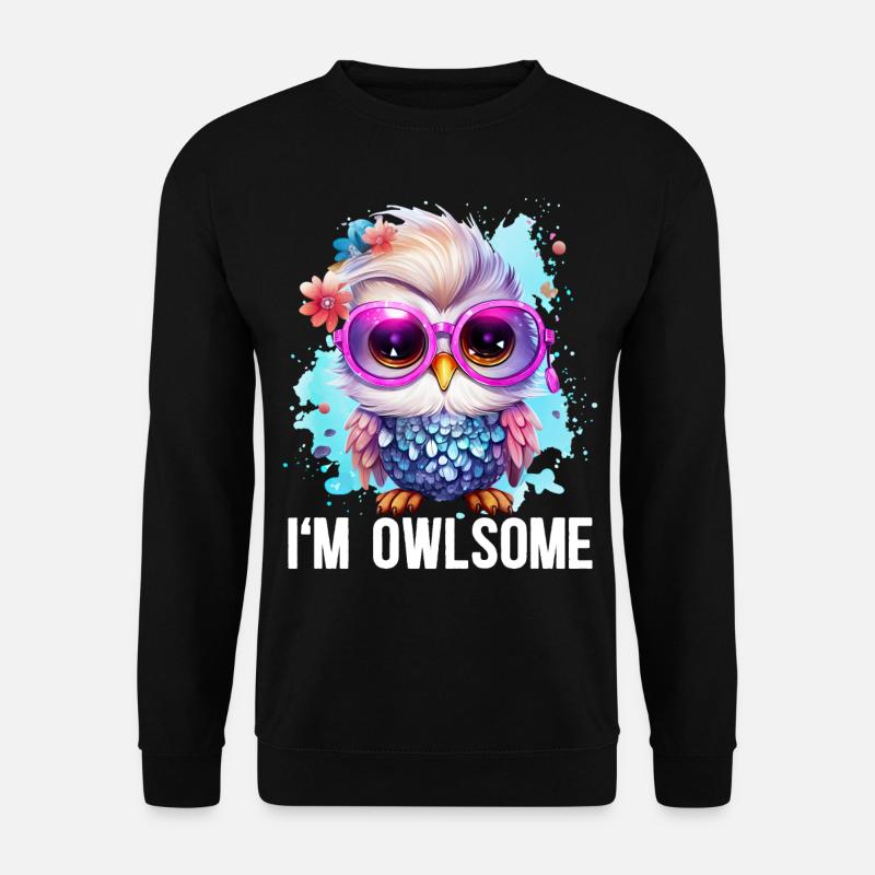 I'M Owlsome - Unisex Sweatshirt - black