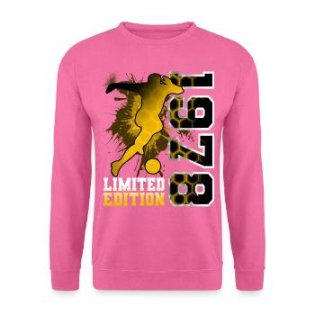 1978 Année de naissance Anniversaire Football - Sweat-shirt Unisexe - rose - Devant