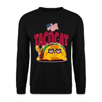 Taco - Unisex Sweatshirt - black - Front - Alina (178cm) & Michal (187cm)