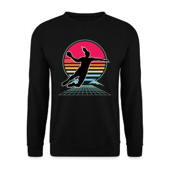 Handball, Women's Handball, Handball - Unisex Sweatshirt - black - Front - Alina (178cm) & Michal (187cm)
