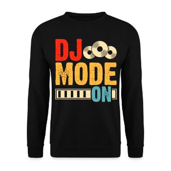 Dj Mode On - Unisex Pullover - Schwarz - Vorne - Alina (178cm) & Michal (187cm)