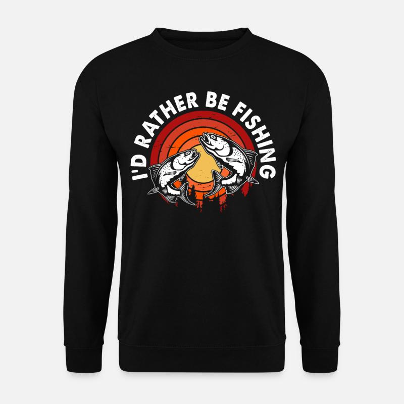 Fishing Anglers - Unisex Sweatshirt - black