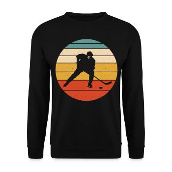 Ice hockey - Unisex Sweatshirt - black - Front - Alina (178cm) & Michal (187cm)