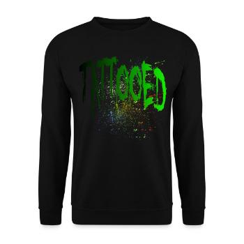 INKED BASTARDS TATTOO STUDIO TRIBAL INK colors - Unisex Sweatshirt - black - Front - Alina (178cm) & Michal (187cm)