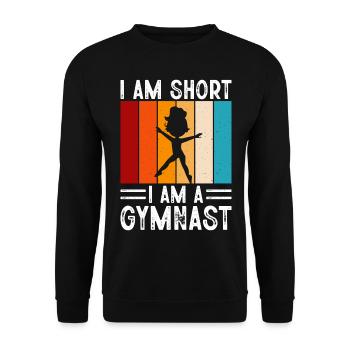 Gymnastik - Unisex Pullover - Schwarz - Vorne - Alina (178cm) & Michal (187cm)