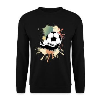 Soccer Soccer Player Splash of Color - Unisex Sweatshirt - black - Front - Alina (178cm) & Michal (187cm)