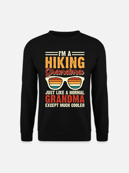 Hiking Grandma - Unisex Sweatshirt - black