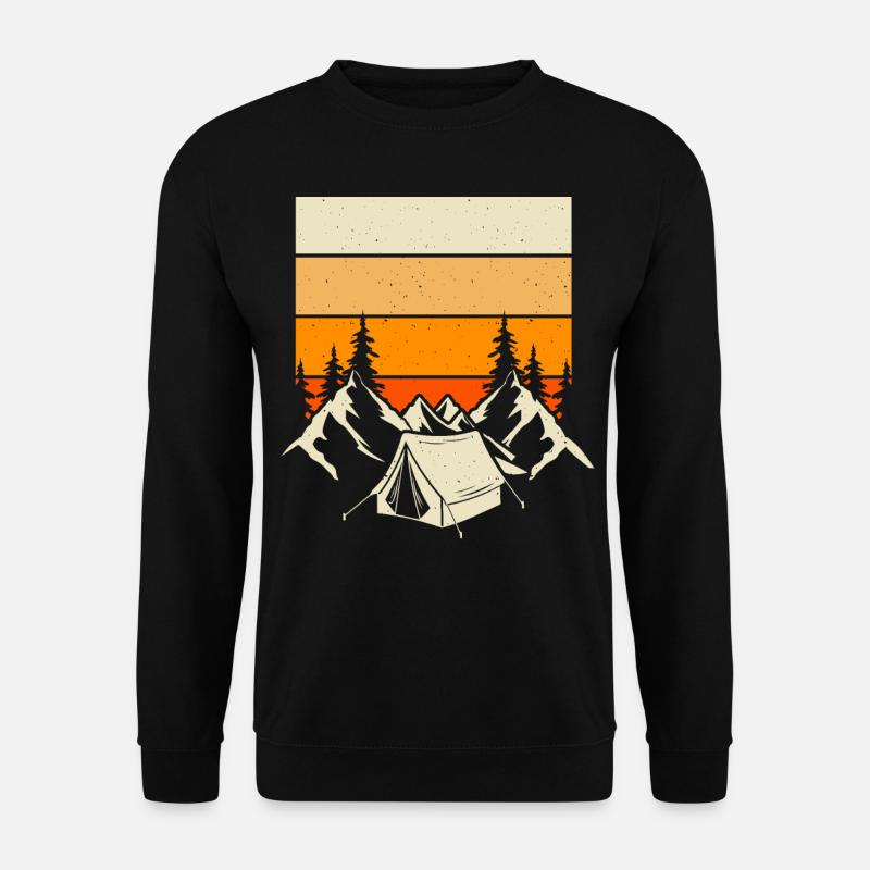 Camping Zelten - Unisex Pullover - Schwarz