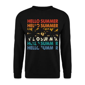 Summer - Unisex Sweatshirt - black - Front - Alina (178cm) & Michal (187cm)