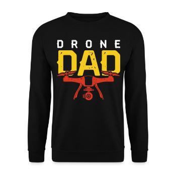 Drone Dad - Unisex Sweatshirt - black - Front - Alina (178cm) & Michal (187cm)