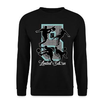 5e anniversaire Football - Sweat-shirt Unisexe - noir - Devant - Alina (178cm) & Michal (187cm)