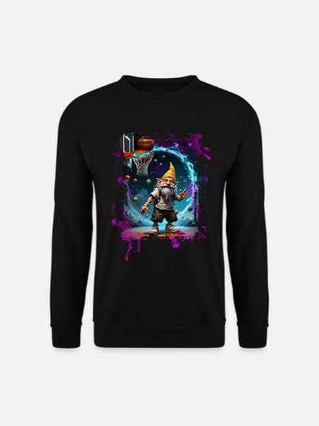 Basketball Gnome - Unisex Sweatshirt - black
