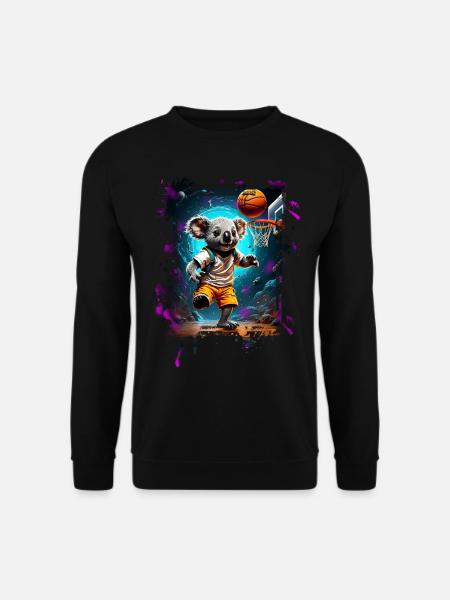 Basketball Koala - Unisex Sweatshirt - black