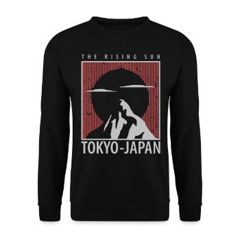 Tokyo Japan - Unisex Pullover - Schwarz - Vorne - Alina (178cm) & Michal (187cm)