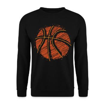 Basketball - Unisex Pullover - Schwarz - Vorne - Alina (178cm) & Michal (187cm)