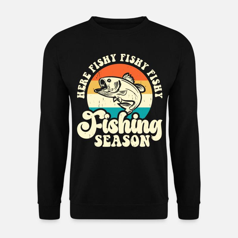 Fishing Anglers - Unisex Sweatshirt - black