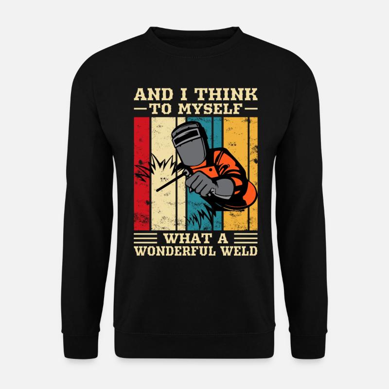 Schweißen Schweißer - Unisex Pullover - Schwarz
