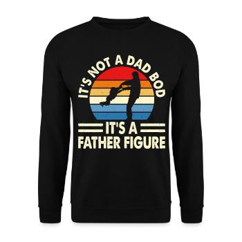 Daddy Dad - Unisex Sweatshirt - black - Front - Alina (178cm) & Michal (187cm)