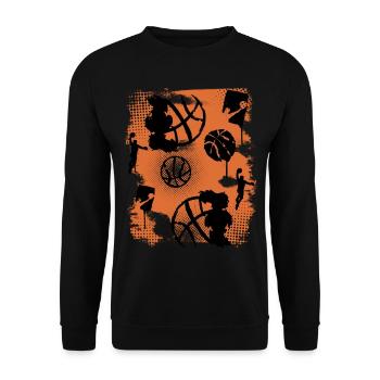 Basket-ball Basketteurs Joueurs - Sweat-shirt Unisexe - noir - Devant - Alina (178cm) & Michal (187cm)